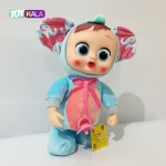 عروسک دختر موزیکال کرایبیبی آبی 30 سانتیمتر