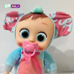 عروسک دختر موزیکال کرایبیبی آبی 30 سانتیمتر