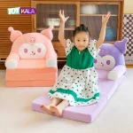 مبل تختخوابی کودک مدل کرومی بنفش پرزی