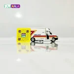 اسباب بازی ماشین آمبولانس موزیکال 12 سانتیمتر (کد 058)