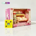 اسباب بازی ست کالسکه سه قلو خرگوش برند Dreamy