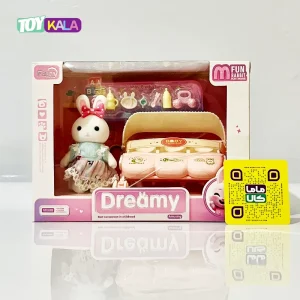 اسباب بازی ست کالسکه سه قلو خرگوش برند Dreamy