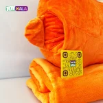 عروسک پتوبالشتی خرگوش هویج با جای دست 50 سانتیمتر