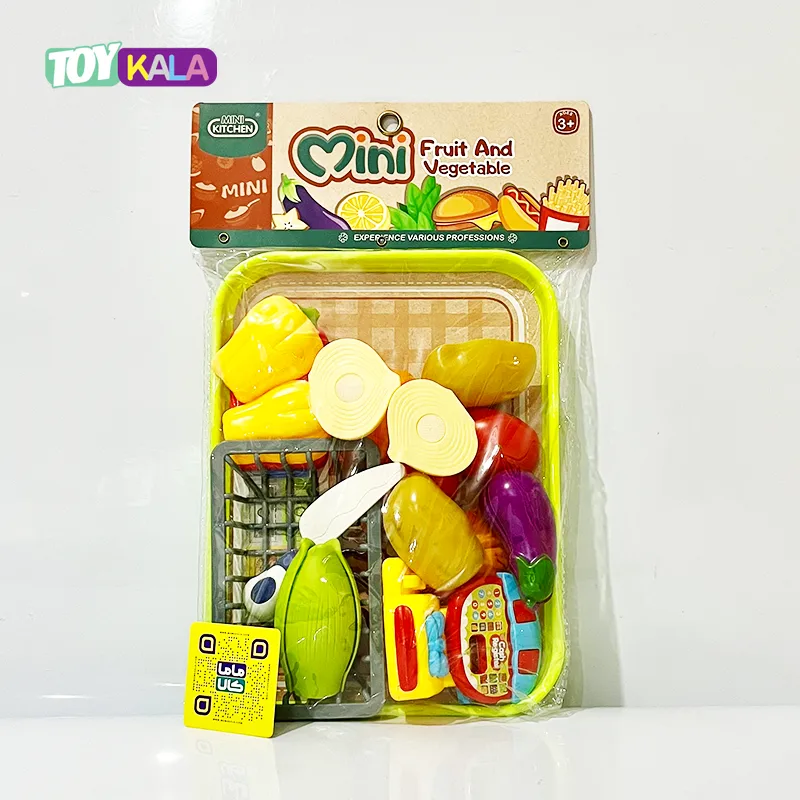 اسباب بازی ست میوه و سبزیجات برشی مدل Mini 1 اسباب بازی ست میوه و سبزیجات برشی مدل Mini