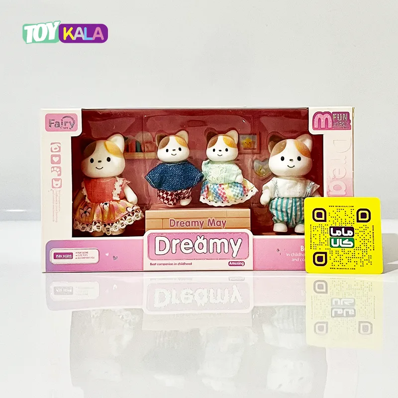 اسباب بازی ست فیگور خانواده گربه ها 4 عددی برند Dreamy 1 اسباب بازی ست فیگور خانواده گربه ها 4 عددی برند Dreamy