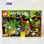 اسباب بازی لگو ماینکرافت 501 قطعه‌ مدل MY WORLD با LED
