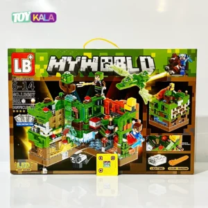 اسباب بازی لگو ماینکرافت 501 قطعه مدل MY WORLD با LED 158 اسباب بازی لگو ماینکرافت 501 قطعه مدل MY WORLD با LED