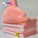 مبل تختخوابی کودک مدل لبوبو صورتی مخمل