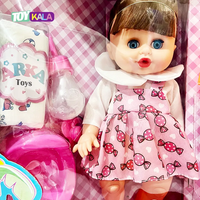 ست عروسک نوزاد موزیکال با وسایل نوزادی ArkaToys کد 111