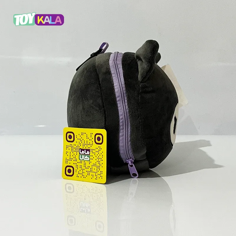 چشم بند عروسکی بالشتی طرح کرومی مشکی