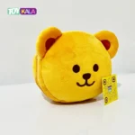 چشم بند عروسکی بالشتی طرح خرس نارنجی