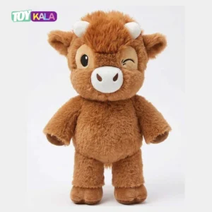 عروسک گاو دونده چشمکی وارداتی اصل 45 سانتیمتر
