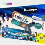 اسباب بازی تفنگ بازیکسوشات تیر ابری سفید BazixoShot KickBack