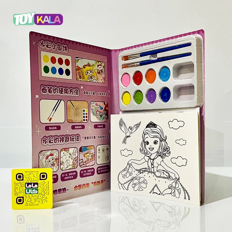 دفتر آبرنگ و نقاشی طرح سوفیا واترکالر Solid Watercolor A5 1 دفتر آبرنگ و نقاشی طرح سوفیا واترکالر Solid Watercolor A5